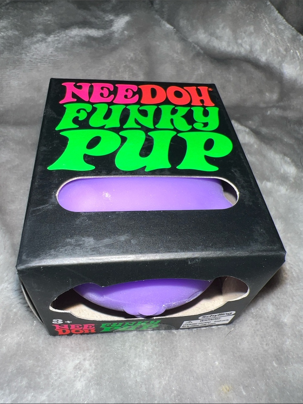 Authentic NEEDOH  “Funky Pup” Purple 💜 Soft Squishy Sensory Toy VIRAL New